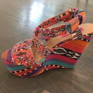 Betsey Johnson platform espadrilles